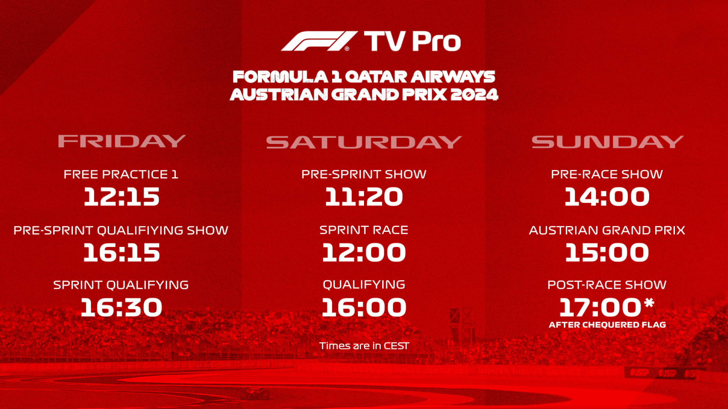 How to stream the Formula 1 2024 Austrian Grand Prix on F1 TV Pro Formula 1